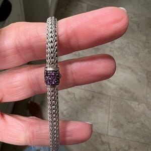 John Hardy Icon Bracelet - purple amethyst stone